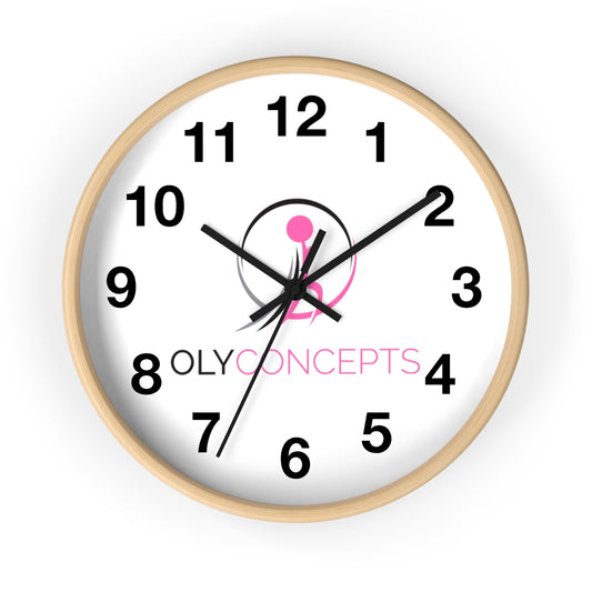 OC Blk/Pink Wall Clock
